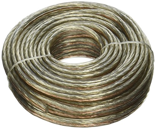 Absolute S1240 40-Feet 12 Gauge Car and Home Stereo Clear Speaker Wire