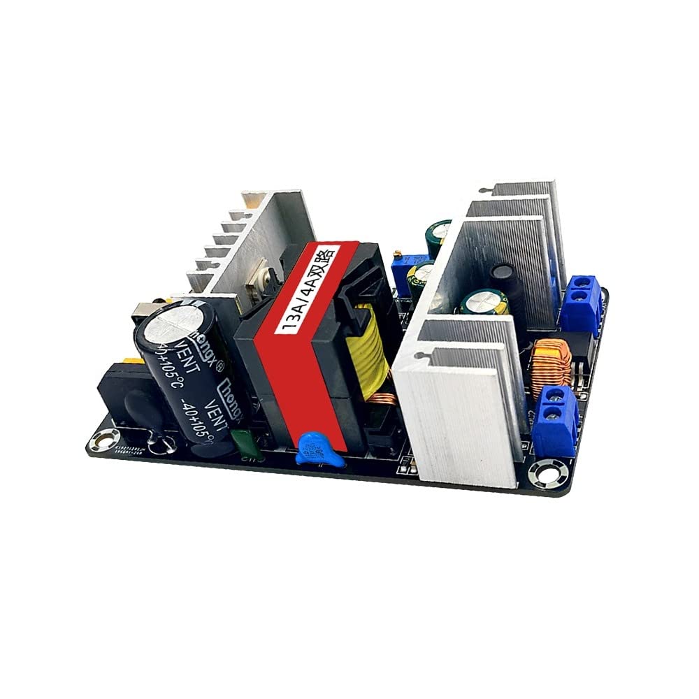 Power Supply Module, 180W Dual Output Adjustable Voltage Converter AC-DC 100V-240V to 12V-15V/13A or 1.25V-14V/4A