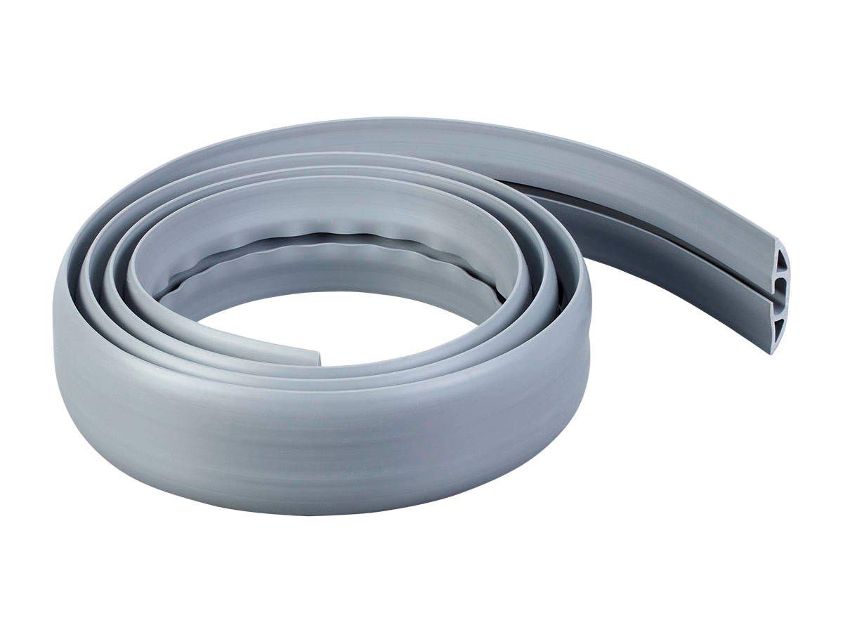 Monoprice Rubber Duct Cable Cover - Flexible Material, 10 Feet, Gray