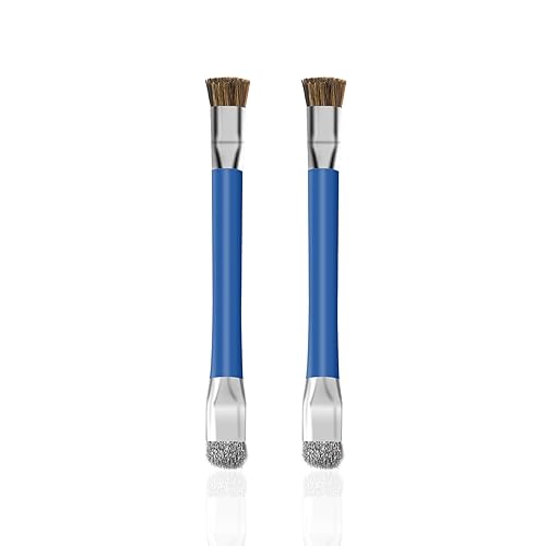 GTHUNDER 2pcs Phone Motherboard IC Cleaning Brush,Double Head Anti-Static ESD Safe Hard Brush,Motherboard Cleaning Tools Cleaning Brush for Computer