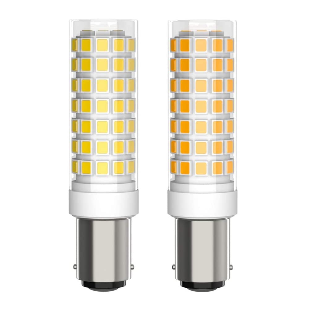 2-Pack BA15D LED Bulb 8W 18858 Light Bulb S4361 Bayonet Bulb 120V Double Contact Bayonet Base for Singer, Brother, Kenmore Sewing Machine Bulb 15t7dc
