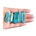 Opexicos 5Pcs Rare Blue Aura Lemurian Seed Quartz Crystal Stones Point Specimen