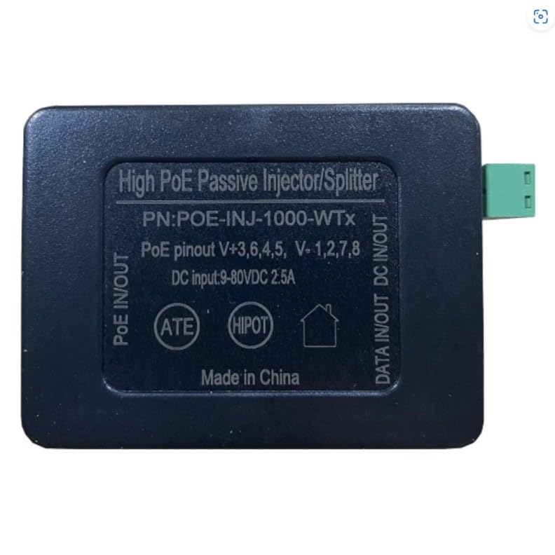 Tycon POE-INJ-1000-WTx Gigabit High Power POE Inserter & Splitter