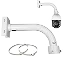 compcctv Security Camera Mount Bracket, Dome PTZ Camera Mount Universal Camera Pole Mount Bracket for CCTV Security Camera/IP Camera, L Type