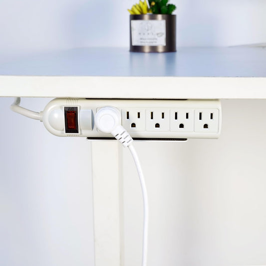 Monzlteck Universal Power Strip Mount - Under Desk or Wall - Fits 1.6" to 2.4" Width