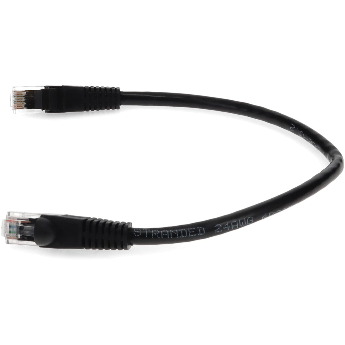 AddOn 3ft RJ-45 (Male) to RJ-45 (Male) Straight Black Cat6 UTP PVC Copper Patch Cable