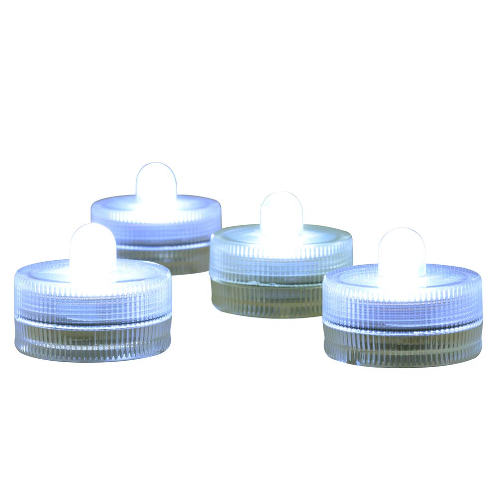 Halloween Lights Submersible LED Lights cr2032 Battery Powered Underwater Waterproof LED Tea Light for Events Wedding Centerpieces Vase Floral Xmas