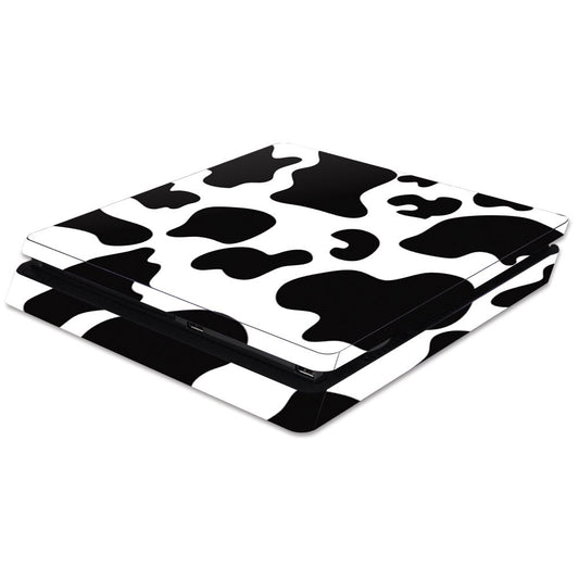 MightySkins Skin Compatible with Sony PS4 Slim Console - Cow Print | Protective, Durable, and Unique Vinyl Decal wrap Cover | Easy to Apply, Remove