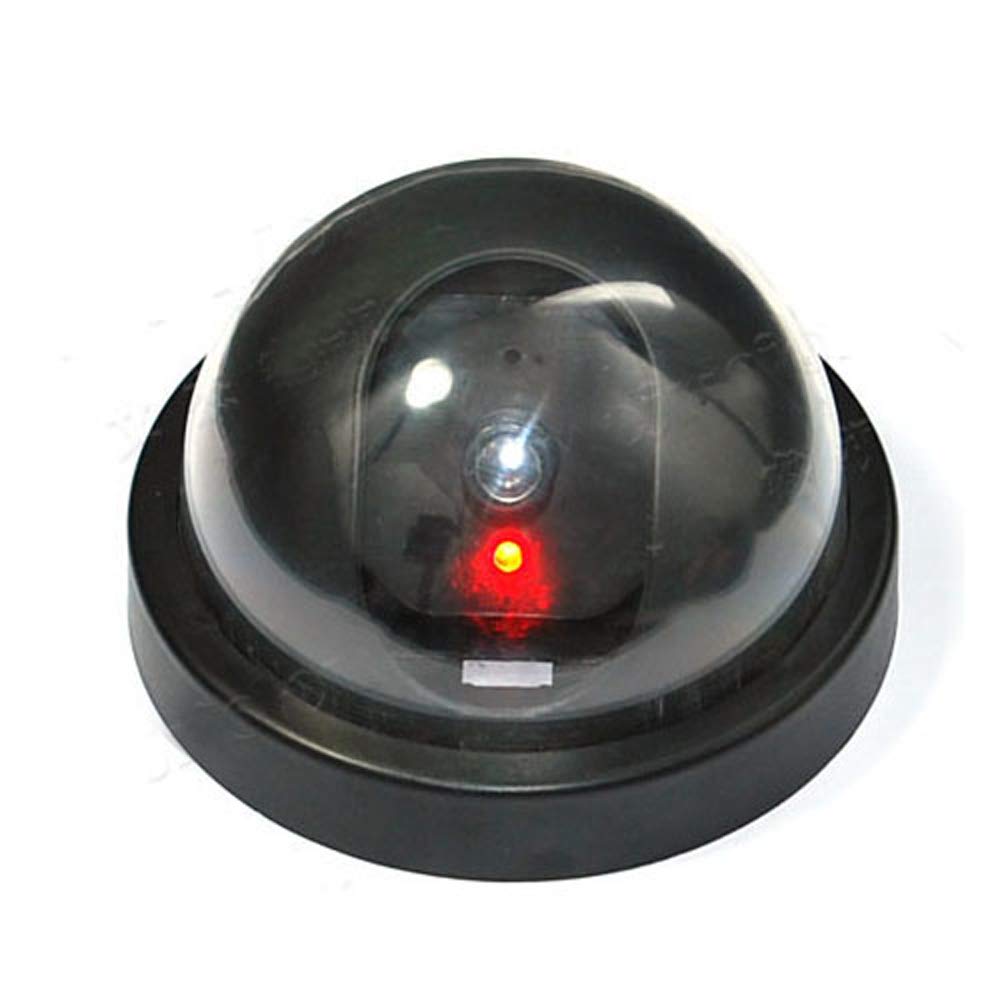 hosecurity (4 Pack Dummy Security Camera, Fake Security Dome Camera with Realistic Look, One Flash Red LED Light for Indoor and Outdoor Use
