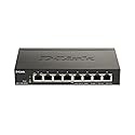 D-Link 8-Port Gigabit Smart Managed PoE+ Switch -8 PoE+ Ports (64W)-L2-VLANs-Cable Diagnostics -Web Managed -Desktop -Fanless-NDAA Compliant -Lifetime