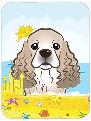 Caroline's Treasures BB2084MP Cocker Spaniel Summer Beach Mouse Pad, Hot Pad or Trivet for Home Office Gaming Working Computers Laptop Mouse