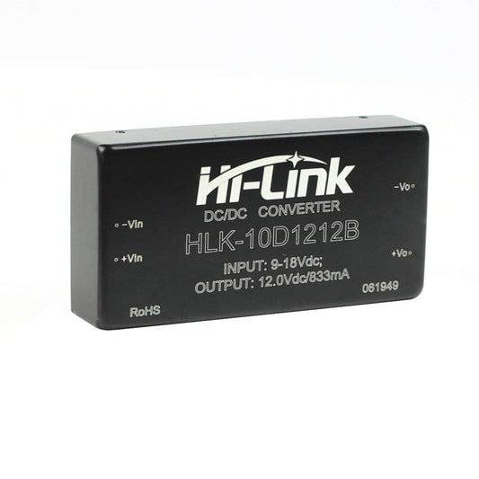 Hi-Link HLK-10D1212B 12V to 12V 833mA 10W Isolated DC Switching Power Supply Module DCDC Wide Voltage Input