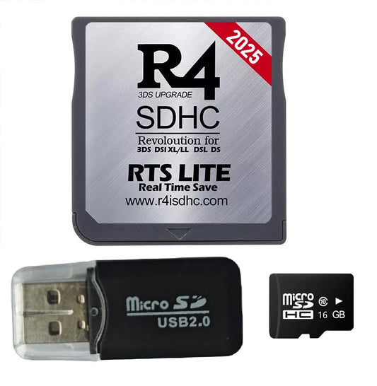 Pro Version 16GB Micro SDHC Dual Core Revolution Cartridge Compatible with New 2DS/3DS/LL/XL NDSL NDSI, Include a Card Adapter, NO Timebomb, Preloaded