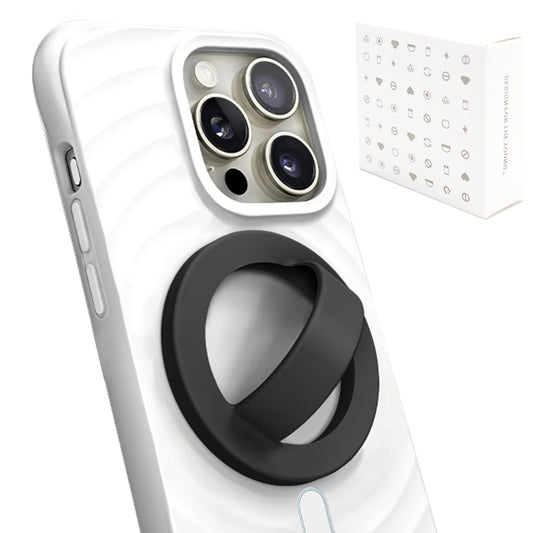 Silicone Magnetic Phone Grip - Finger Loop Design Ring for iPhone Back Magnet Phone Holder Compatible with Magnetic Case