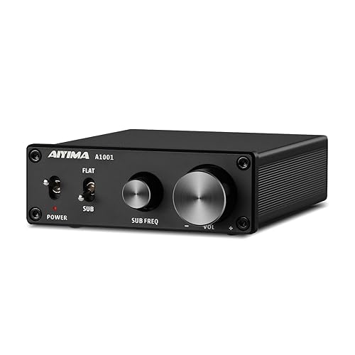 AIYIMA A1001 Subwoofer Amplifier Home Audio: 100W TPA3116 Mono Sub Amp HiFi Class D Amplifier | Full-Frequency & Sub Bass Switchable Mini Amplifier