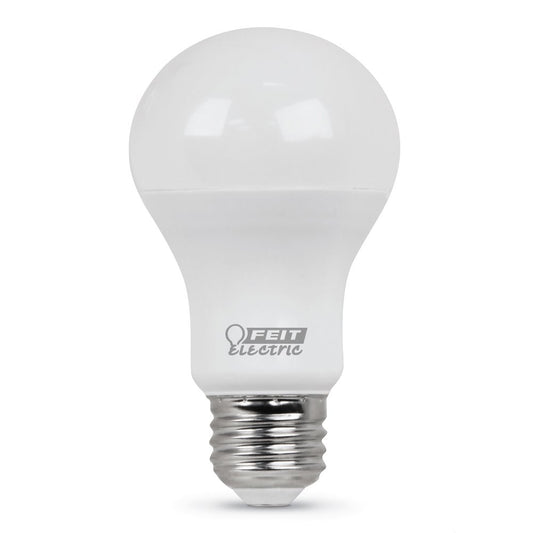 Feit Electric LED Light Bulbs, A19 60W Equivalent, Non Dimmable, 800 Lumens, A19 LED Light Bulbs, E26 Base, 4100k Cool White, A19 LED Bulbs, 10 Year