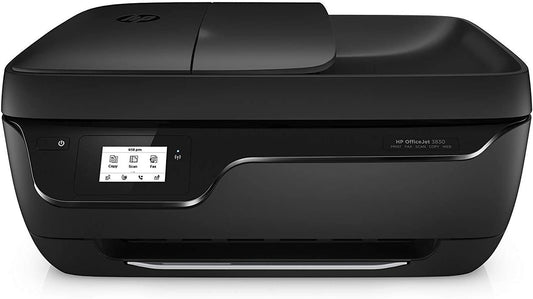 HP OfficeJet 3830 All-in-One Wireless Printer/Copier/Scanner/Fax, Instant Ink, Compatible with Alexa with XPI USB Printer Cable (Renewed)