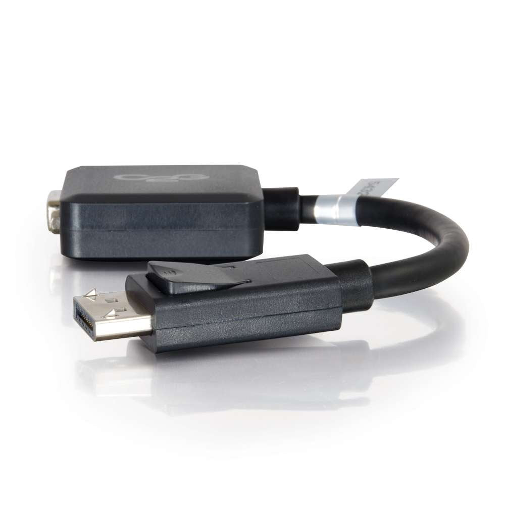 C2G / Cables to Go 54323 DisplayPort Male to VGA Female Adapter Converter, Bl