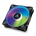 ARCTIC P14 PWM PST A-RGB - PC Fan, 140mm PWM Case Fan, Optimised for Static Pressure, Semi-Passive: 200-1900 RPM (0 RPM <5%), 5V 3 Pin A-RGB LED