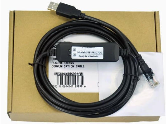 asjsiming USB-FR-D700 for FR-E700 FR-D700/740 Inverter Debugging Cable USB Interface Download Data Cable Normal Model