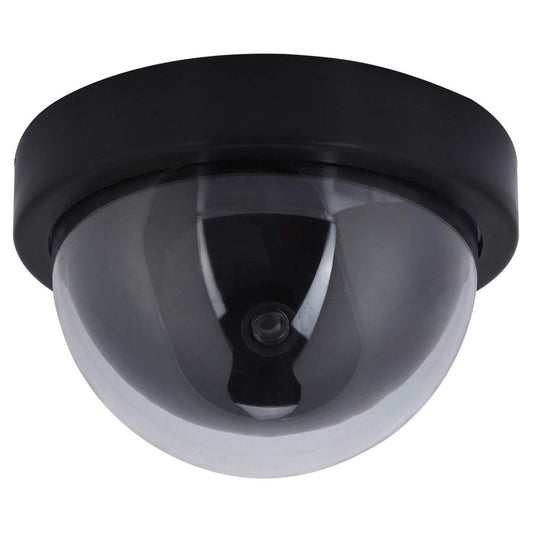 ASHATA Fake Security Camera, MR-02Y Dummy Fake Dome Surveillance Security Camera Simulated Decoy Camera Fake Camera with 1pc Flashing LED Light