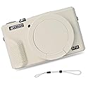 EONORY Camera Case for G7X Mark III Camera, Anti-Scratch Slim Fit Soft Sleeve, Silicone Protective Cover with Removable Lens Cover and Strap Wrist