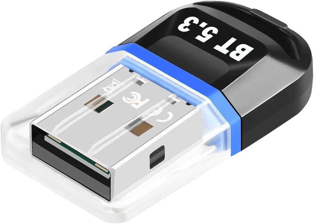 Bluetooth dongle Bluetooth USB Stick, Bluetooth 5.3 Adapter for PC, Laptop, Desktop