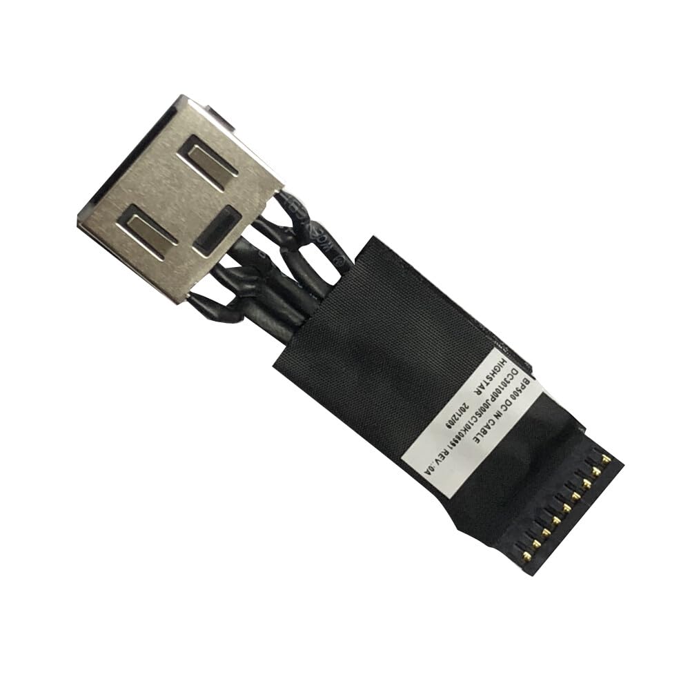GinTai DC Power Jack Cable Replacement for Lenovo Thinkpad P50 (20EN,20EQ) P51 (20HH, 20HJ) P52 DC30100PE00 SC10K06990