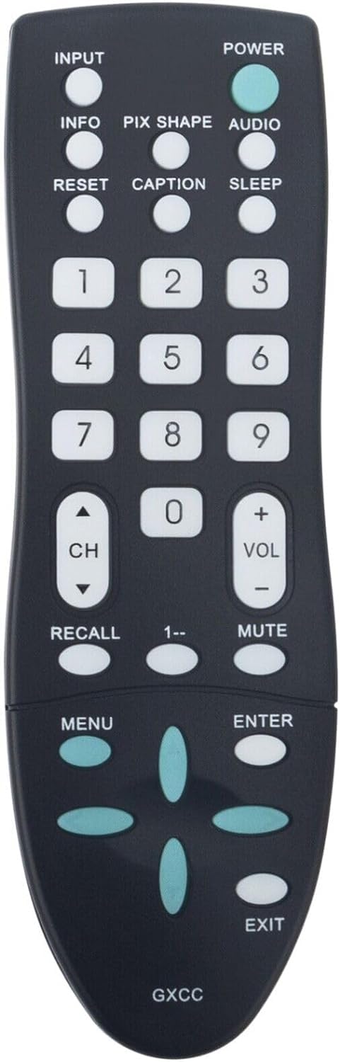 GXCC Replace Remote Compatible with Sanyo TV - DP26640, DP26648, DP26649, DP42142, DP42740, DP39E23 TV Remote