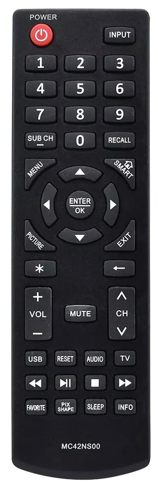 MC42NS00 Remote Control Replacement for Sanyo LED LCD HDTV TV
