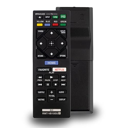Aurabeam RMT-VB100U Replacement Blu-ray Remote Control for Sony BD Bluray Player (RMTVB100U / 149295411)