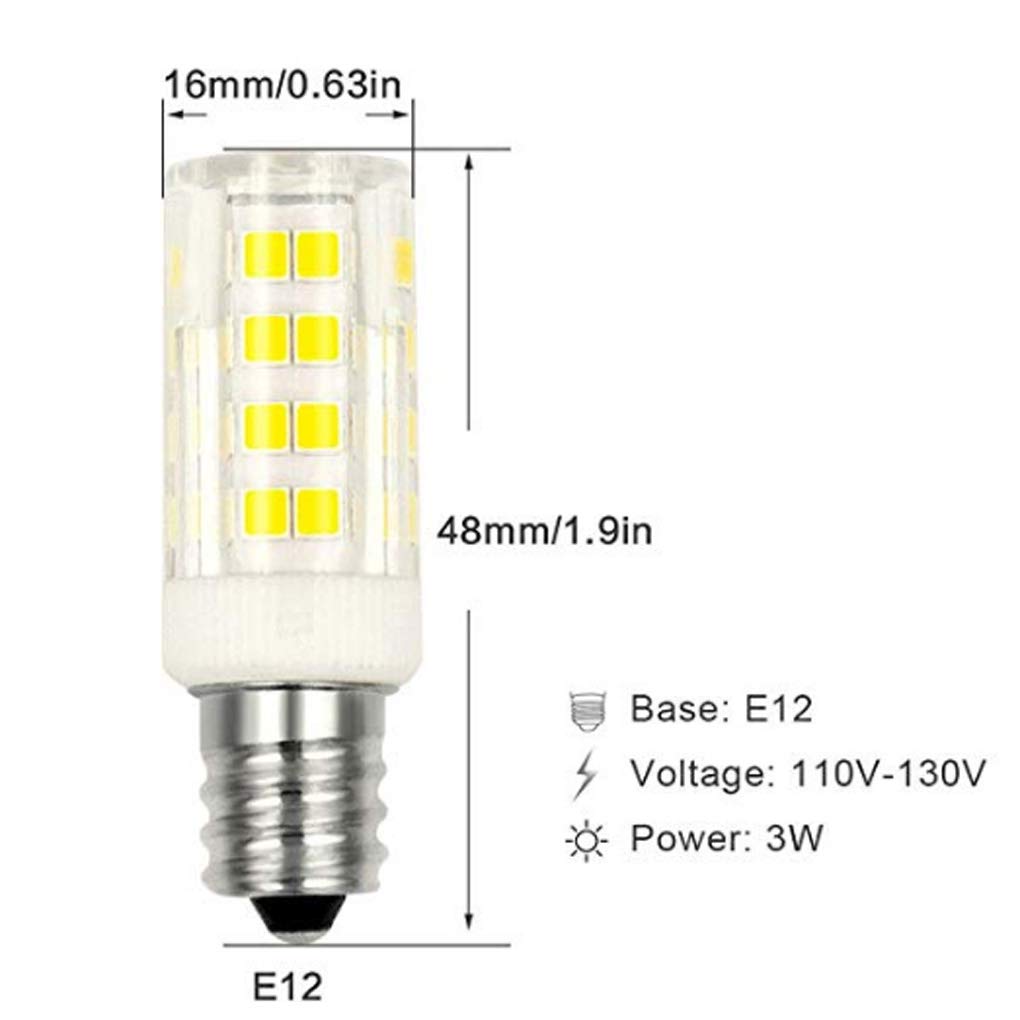 SILVERFEVER LED Light Bulb for Mosaic Turkish Lamp E12 LED Light Bulbs 3W = 30W Halogen (Pre Pack 4)