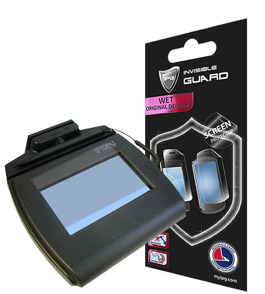 IPG For Topaz signature pads 750 series T-LBK750,TM-LBK750 (3 Units) Screen Protector Hydrogel Invisible Ultra HD Clear Film Anti Scratch Skin