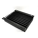 KB ELECTRONICS 9861 7 INCH Auxiliary HEATSINK, Black Anodized Aluminum, for "L" Bracket and KBMD Controls, HEATSINK, Keyhole MOUTING Slots