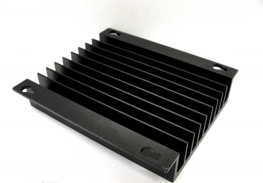 KB ELECTRONICS 9861 7 INCH Auxiliary HEATSINK, Black Anodized Aluminum, for "L" Bracket and KBMD Controls, HEATSINK, Keyhole MOUTING Slots