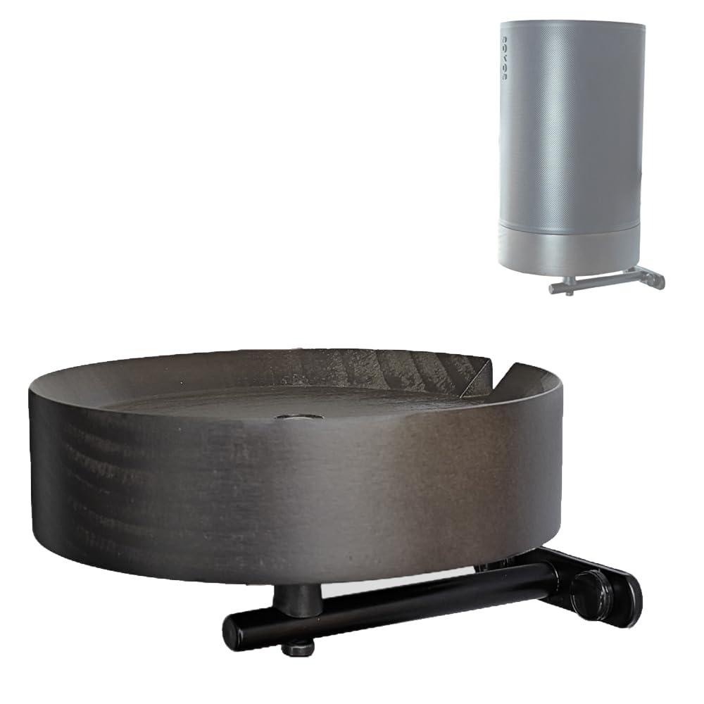 EMAQUIN Wall Mount Bracket for Sonos Era 100/Era 100 SL Speaker (Real Wood,Cable Management,Enduring Paint Finish,Compatible with Sonos Era 100/Era