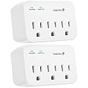 Fosmon Refrigerator Surge Protector, 3 Outlet Heavy Duty Appliance Surge Protector with High Joules for Fridge, Microwave, Washing Machine, Garage