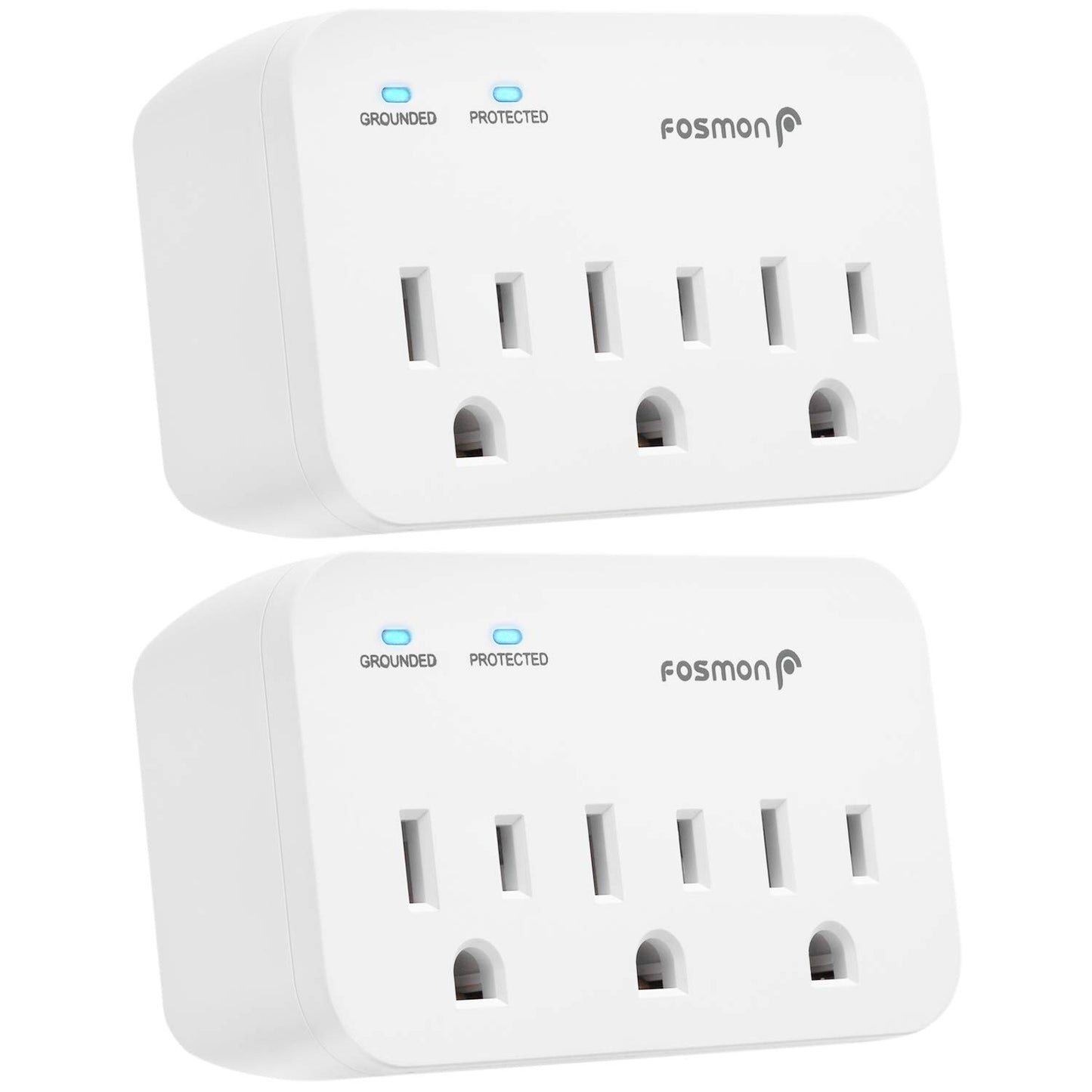 Fosmon Refrigerator Surge Protector, 3 Outlet Heavy Duty Appliance Surge Protector with High Joules for Fridge, Microwave, Washing Machine, Garage