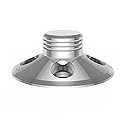 Moonsaudio Record Weight Stabilizer Aluminium Alloy Disc Stabilizer 3”x1.26” for LP Vinyl,Turntable (Silver)