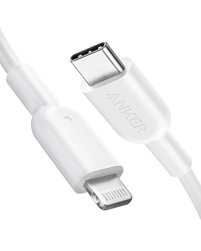 Anker USB C to Lightning Cable, 321 USB-C to Lightning Cable (6ft,White), MFi Certified for iPhone 13 Pro 12 Pro Max 12 11 X XS, AirPods Pro…