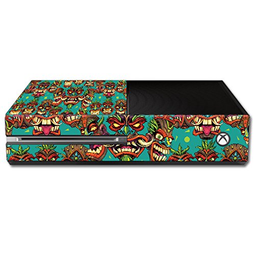 MightySkins Skin Compatible with Microsoft Xbox One - Crazy Tikis | Protective, Durable, and Unique Vinyl Decal wrap Cover | Easy to Apply, Remove