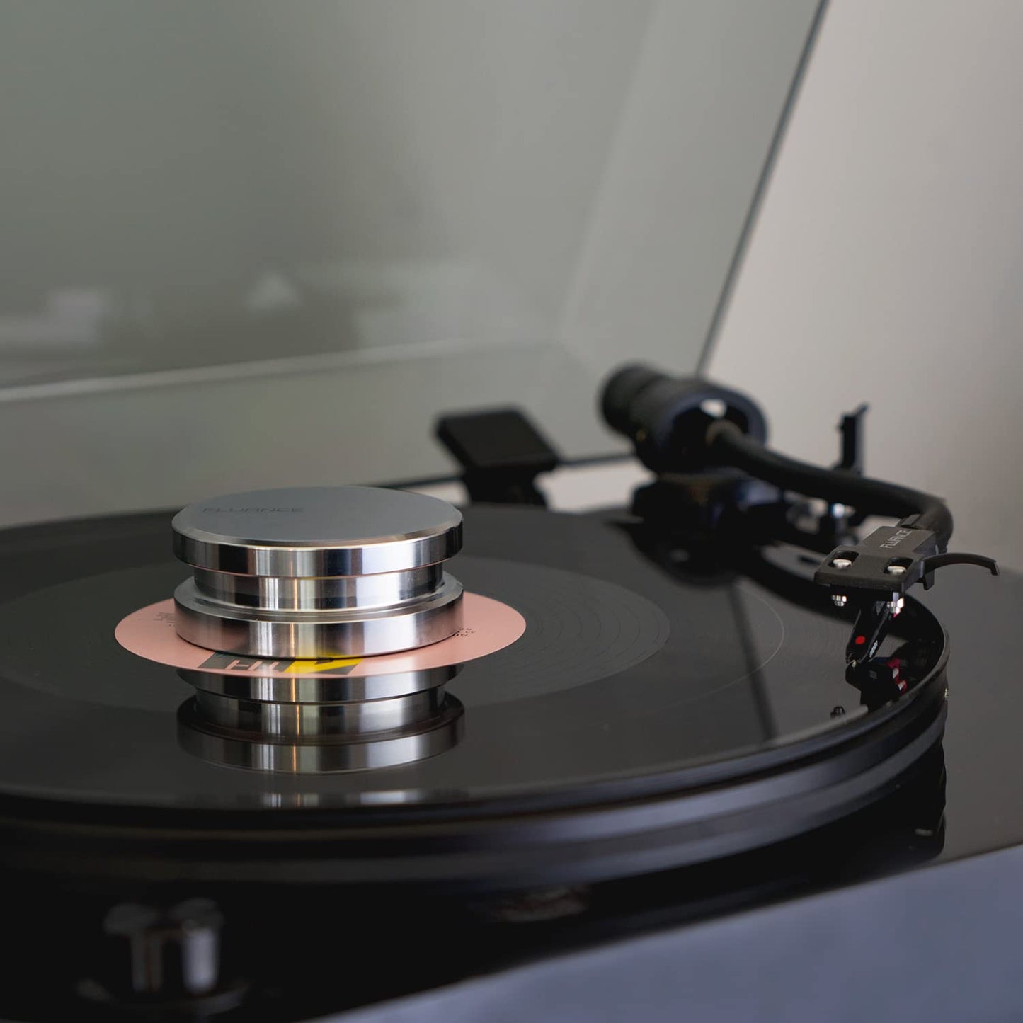 Fluance Vinyl Record Accessory Kit with Record and Stylus Anti-Static Carbon Fiber Brushes and Record Weight (VB52RW02)