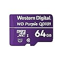 Western Digital SC QD101 MicroSD Card 64GB WD Purple Surveillance Camera WDD064G1P0C