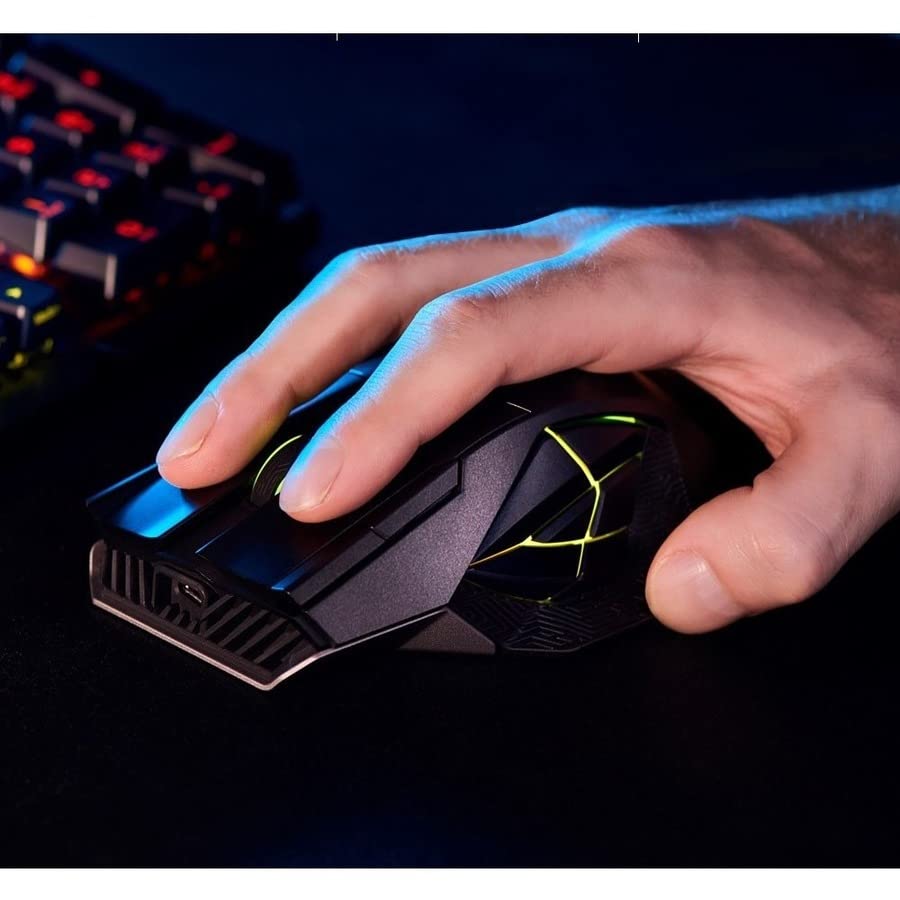 ASUS ROG Spatha X Wireless Gaming Mouse - MMO/MOBA Design, 12 Programmable Buttons, Right-Handed, 168g, Dual-Mode (Wired/2.4GHz), 19K DPI, up to 67Hr