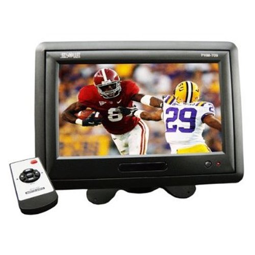 Absolute PHM709B 7-Inch TFT-LCD Monitor for Headrest, Visor, or Stand Alone Installation with Remote