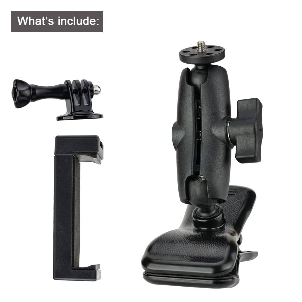 POWRIG Guitar Phone Holder Mount, Action Camera Mount for Guitar