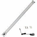 Lorell Task Cabinet Light, 24.5", Silver,13200