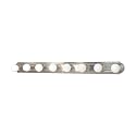 Nuvo Lighting 60/303 Transitional Eight Light Vanity in Pwt, Nckl, B/S, Slvr. Finish