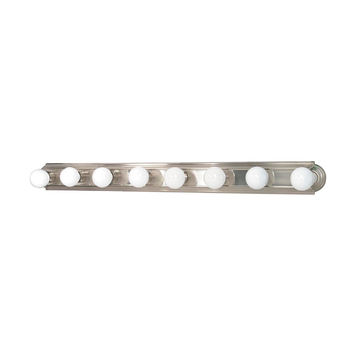 Nuvo Lighting 60/303 Transitional Eight Light Vanity in Pwt, Nckl, B/S, Slvr. Finish