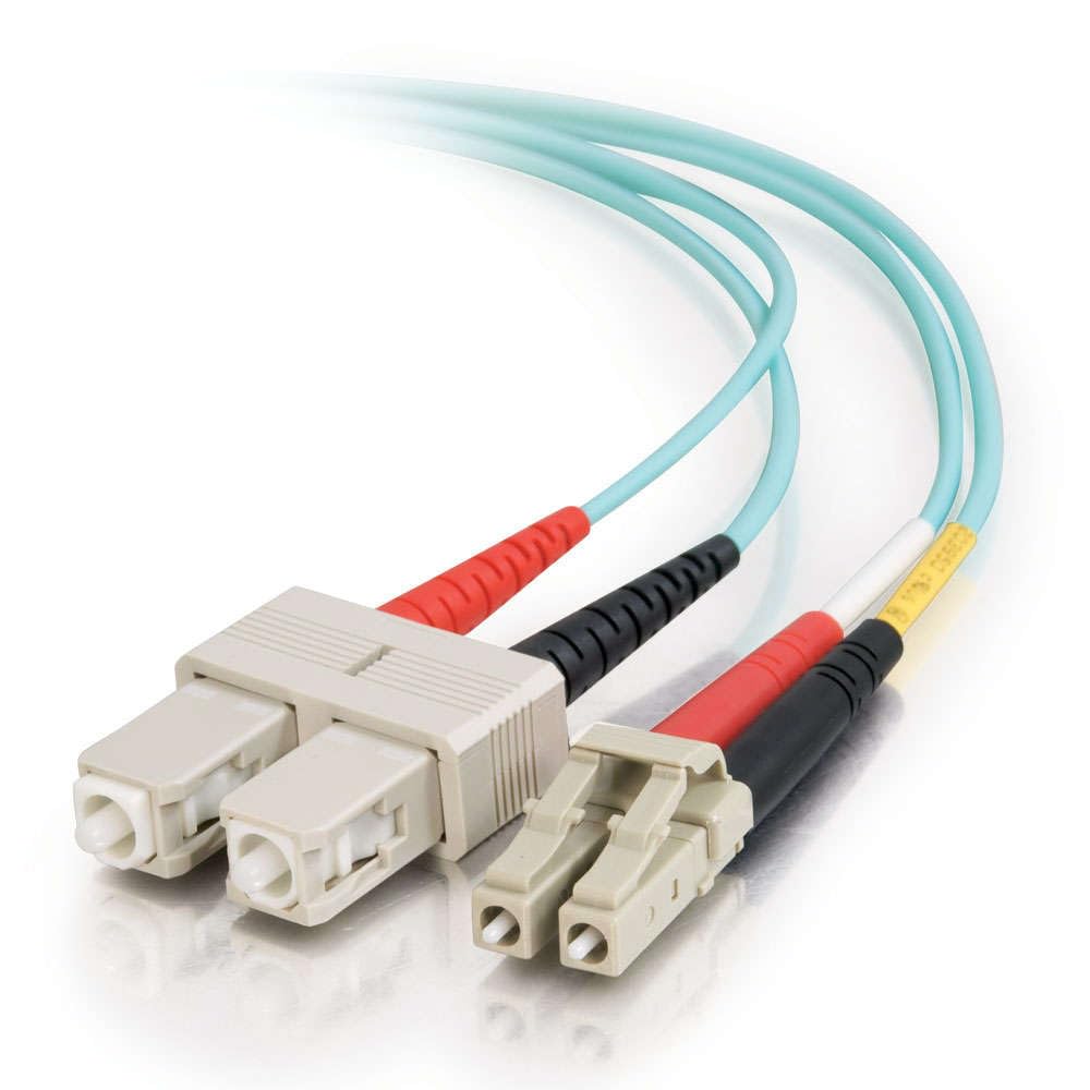 C2G/Cables to Go Patch Cable - Lc - Male - Sc - Male - 10 M - Fiber Optic - Aqua